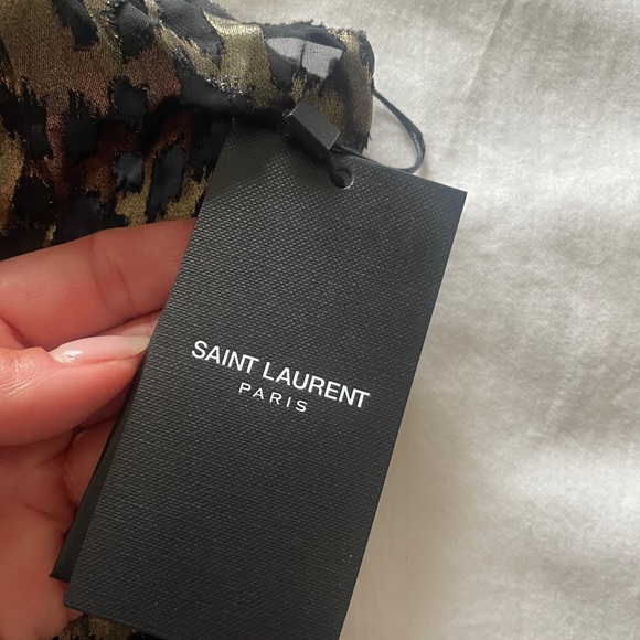 YSL Saint Laurent ✨NWT✨ Metallic Leopard Tank Top, Size Small - Picture 13 of 14